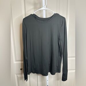 Women's Long‎ Sleeve Top - Dark Gray